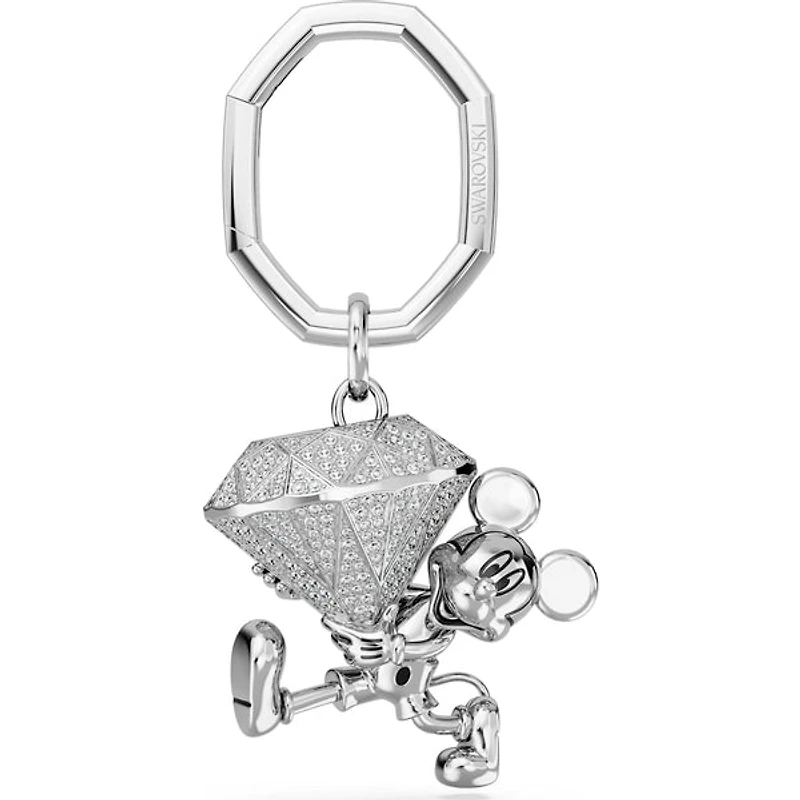 Swarovski Disney 100: Mickey Mouse Keyring White 5670082 - Discontinued