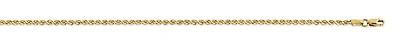 10K Yellow Gold Rope Chain 16" - 22"
