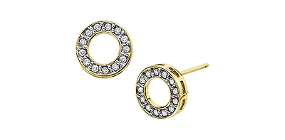 10K Yellow Gold 0.25cttw Diamond Earrings