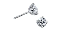 14K White Gold 0.40cttw Round Cut Canadian Diamond Stud Earrings