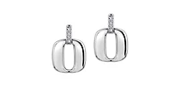 Sterling Silver 0.08cttw Diamond Earring