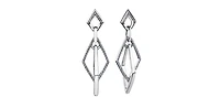 10K White Gold 0.25cttw Diamond Earrings