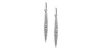 10K White Gold 0.10cttw Diamond Earrings
