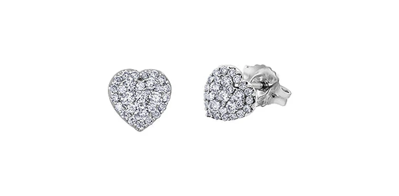 14K White Gold 0.33cttw Diamond Earrings