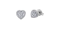 14K White Gold 0.33cttw Diamond Earrings