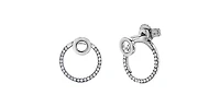 10K White Gold 0.13cttw Diamond Earrings