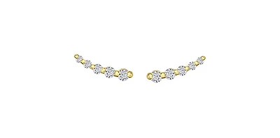 10K Yellow Gold 0.25 cttw Diamond Stud Earrings
