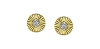 10K Yellow Gold 0.04 cttw Diamond Stud Earrings