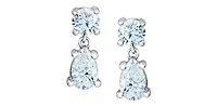 10K White Gold 0.76cttw Lab Grown Diamond Earrings