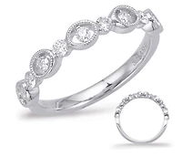 14K White Gold 0.29 cttw Diamond Ring
