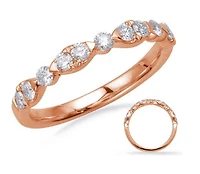 14K Rose Gold 0.45 cttw Diamond Ring - 4.5