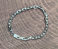925 Sterling Silver 5.5mm Rolo Link Bracelet  -  8.25 Inches