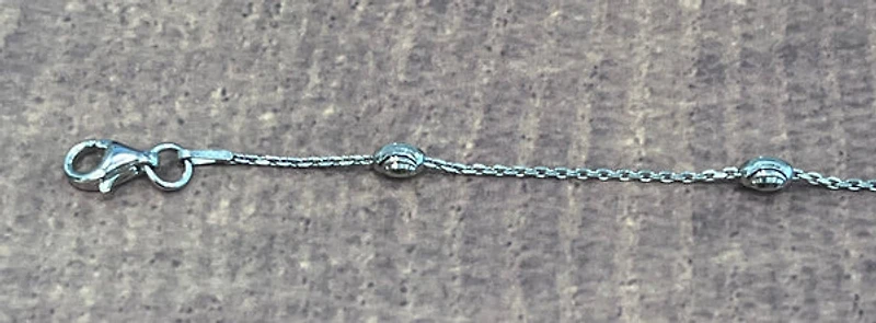 925 Sterling Silver 3.0mm Ball Link Bracelet - 7.25 Inches