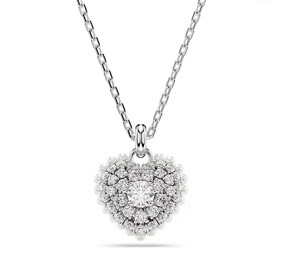 Swarovski - Hyperbola pendant, Heart, White, Rhodium plated - 5684386