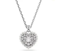 Swarovski - Hyperbola pendant, Heart, White, Rhodium plated - 5684386
