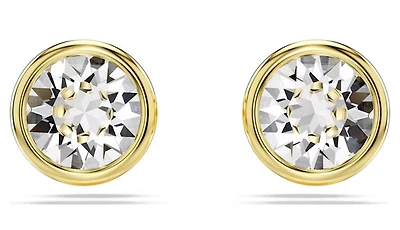 Swarovski - Imber stud earrings, Round cut, White, Gold-tone plated - 5681552/5689660 (SS)