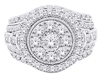 14K Gold 2.00cttw Natural Diamond Halo Engagement