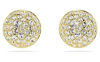 Swarovski - Meteora stud earrings, White, Gold-tone plated - 5683444