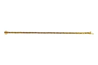 Sterling Silver with 14K Gold Plate Lab Created Citrine  Bracelet - November Birthstone