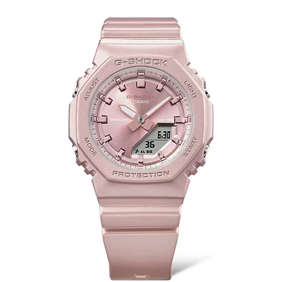 Casio G-Shock Women's Analog Digital Watch GMA-P2100ST-4A, Pearlescent Pink