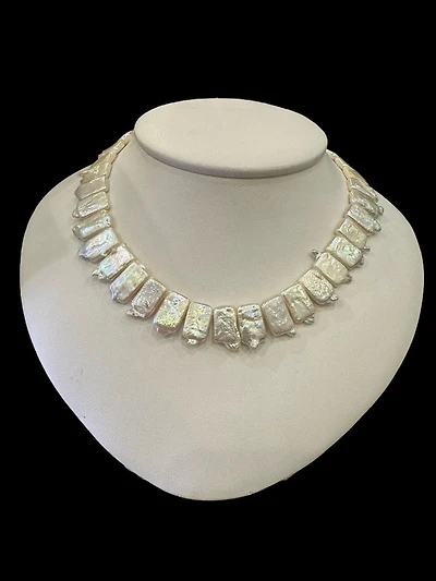 Silver Fresh Water Pearls Strand - 18"