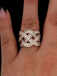 14K Rose Gold 1.96 cttw White Diamond Ring