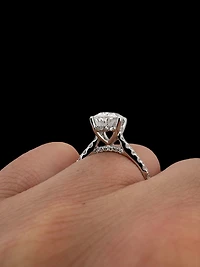 14K White Gold 2.50 cttw Lab Grown Diamond Engagement Ring - 4.5 /