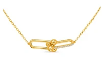 14K Yellow Gold 0.11 cttw Diamond Pendant