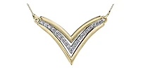 10K Yellow Gold cttw Diamond Necklace