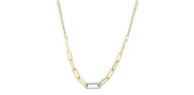 10K Yellow Gold 0.82 cttw Diamond Necklace - 18"