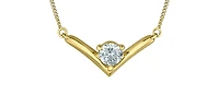 10K Yellow Gold 0.30cttw Lab Grown Diamond Necklace