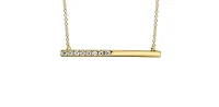 10k Yellow Gold 0.249cttw Canadian Diamond Necklace