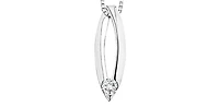10K White Gold cttw Diamond Pendant