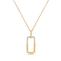 14K Yellow Gold cttw Diamond Pendant