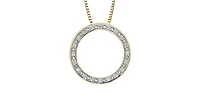 10K Yellow Gold 0.10cttw Diamond Pendant
