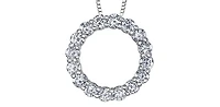 10K White Gold 1.00cttw Diamond Necklace