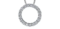 10K White Gold 0.25cttw Diamond Necklace