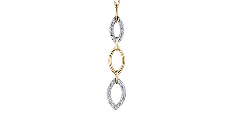10K White Gold cttw Diamond Pendant