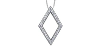 10K White Gold cttw Diamond Pendant