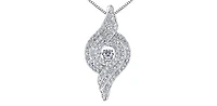 10K White Gold 0.57 cttw Diamond "Pulse" Pendant