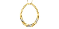 10K Yellow Gold cttw Diamond Necklace