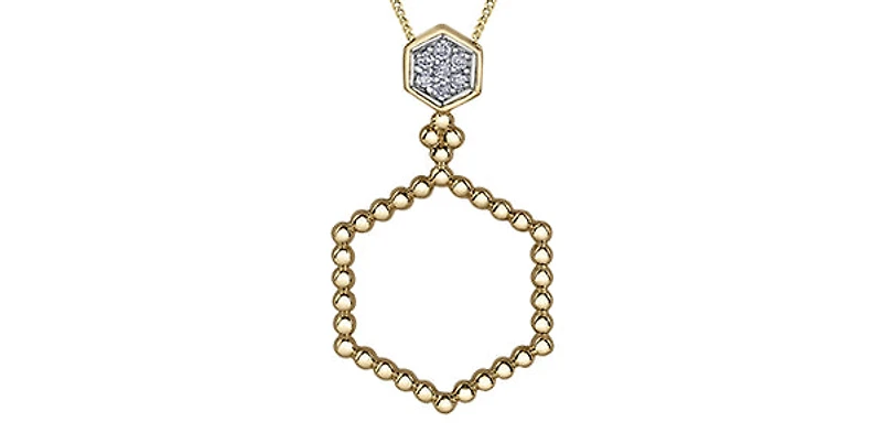 10K Yellow Gold cttw Diamond Necklace