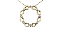 10K Yellow Gold cttw Diamond Necklace