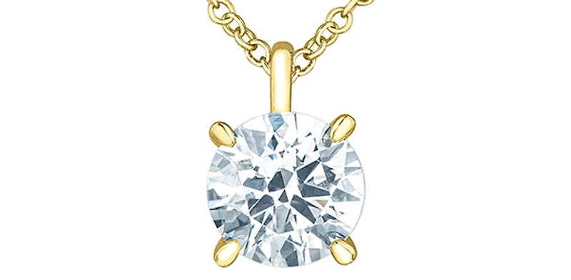 14K Yellow Gold 2.00ct Lab Grown Diamond Necklace
