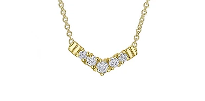 10K Yellow Gold cttw Canadian Diamond Necklace