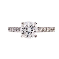 18K White Gold 1.40cttw Lab Grown Diamond Solitaire Engagement Ring