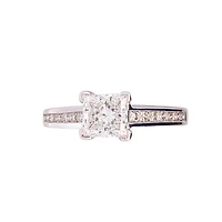 18K White Gold 1.47cttw Lab Grown Diamond Engagement Ring