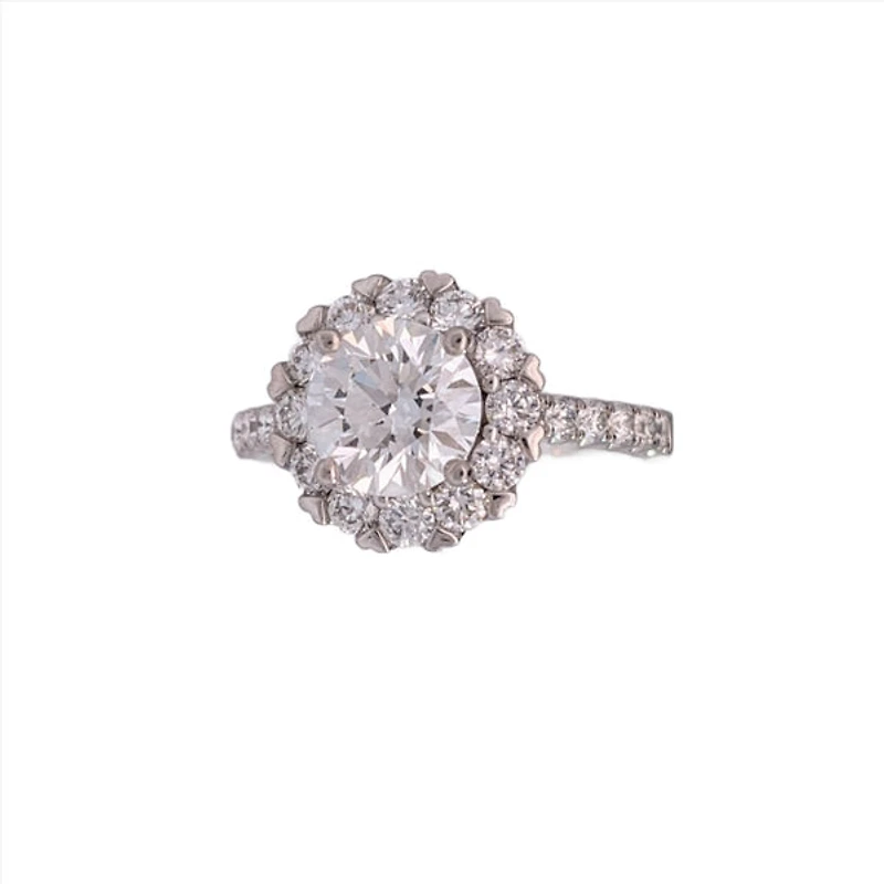 18K White Gold 2.40cttw Lab Grown Diamond Engagement Ring - 4.5
