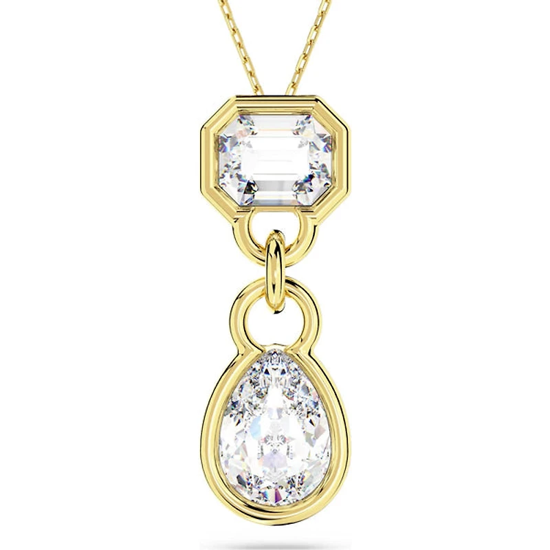 Swarovski Dextera pendant, Mixed cuts, White, Gold-tone plated - 5663339 - Discontinued