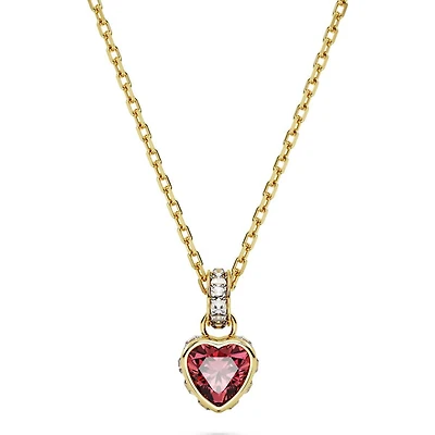 Swarovski Chroma Pendant, Heart, Red, Gold-tone Plated - 5648750